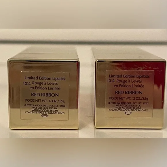TWO Estée Lauder Red Ribbon lipsticks! Limited Edition Brand new, cost $84 new 💄 - Picture 5 of 6